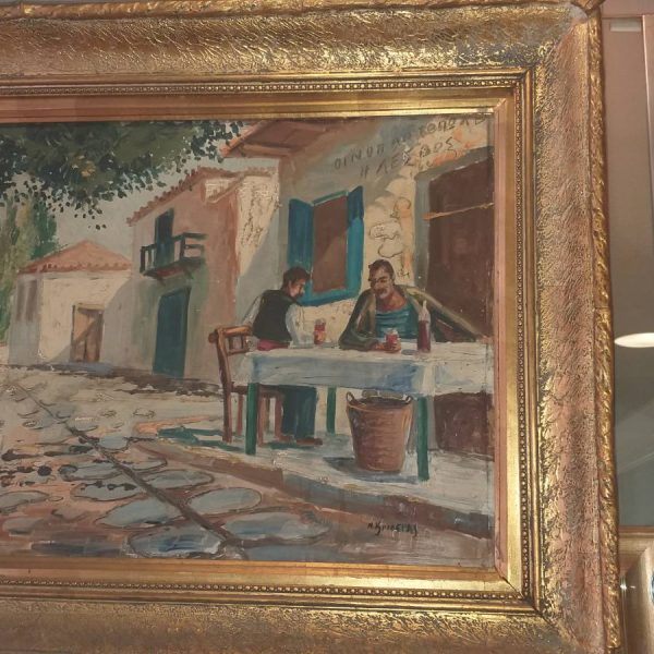 Πίνακας ζωγραφικής του Ν. Κριδερα 49Χ39 καθαρό Τιμη 350 Β